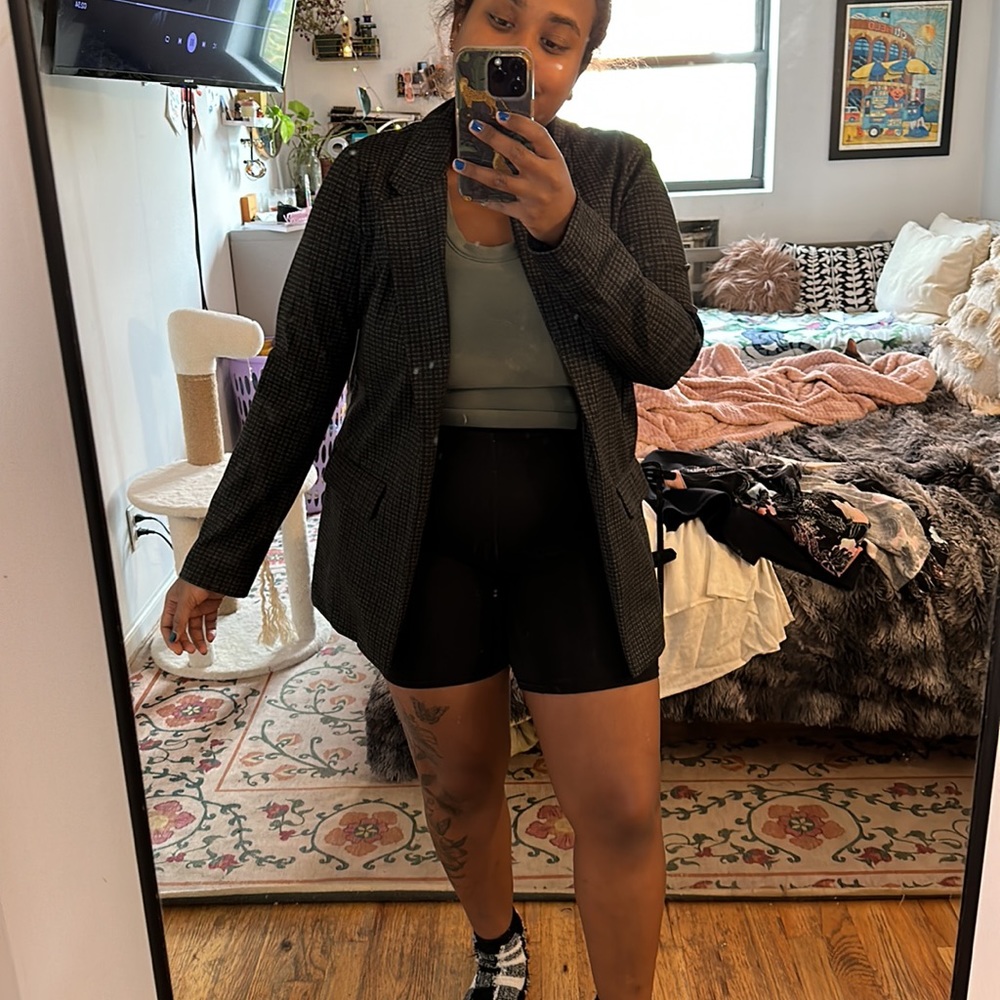 houndstooth soft blazer